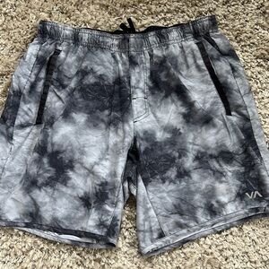 Gray Tie-Dye Shorts